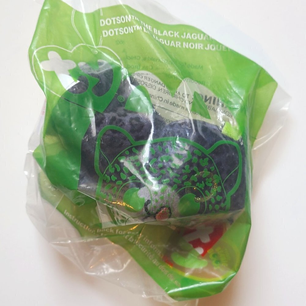 *Free Add-on* McDonald's Happy Meal Toy - TY Beanie Boo - Dotson the Jaguar